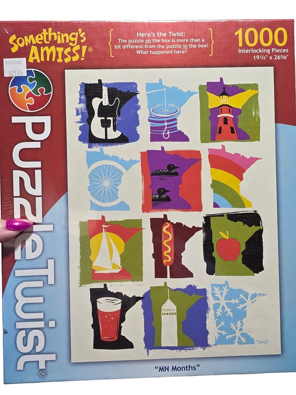 NWT Something's Amiss Puzzle Twist 1000 PC MN Months Jigsaw *bx